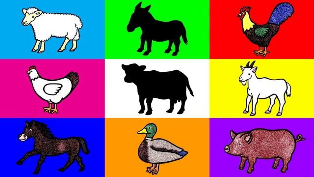 Let's Draw Farm Animals Together! | Drawing and Coloring with Glitter & Googly Eyes смотреть онлайн