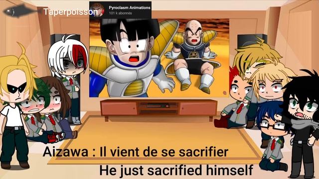 Mha react to goku Part 1 смотреть онлайн