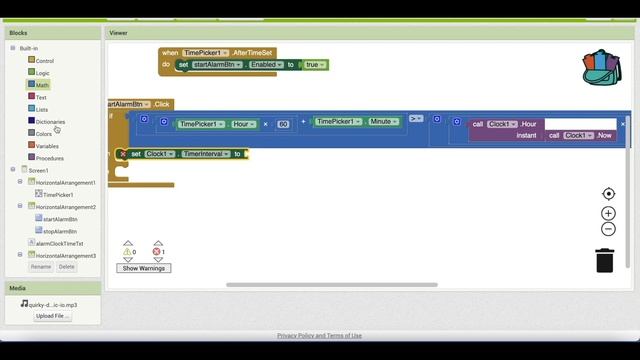 Mobile App Development| How To Make Alarm Clock & Timer App For Android | MIT App Inventor - Englis