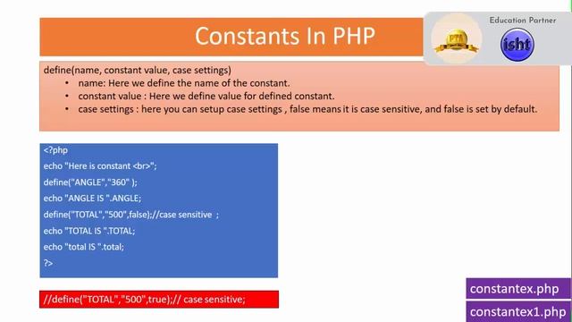CONSTANT IN PHP | PHP | DEMO VIDEO | смотреть онлайн