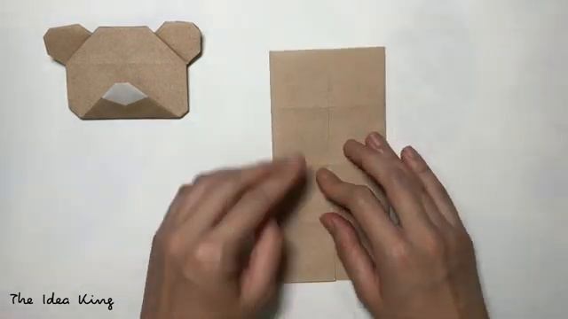 DIY Origami Christmas Winter Bear | The Idea King Tutorial #99 смотреть онлайн