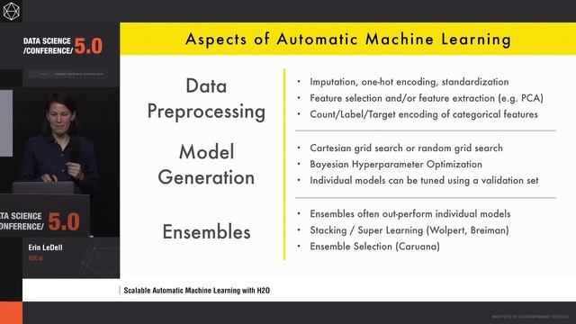 [DSC 5.0] Scalable Automatic Machine Learning with H2O - Erin LeDell смотреть онлайн