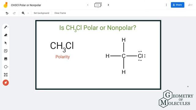 Is CH3Cl Polar or Nonpolar? (Methyl Chloride) смотреть онлайн