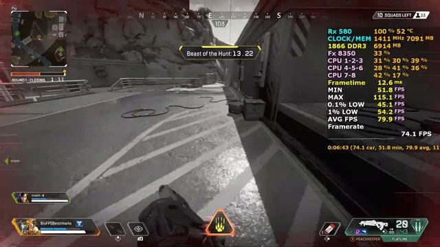 Fx 8350 Rx 580 Apex  Legends FPS Benchmark AMD CPU Test.