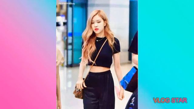 Rose (Black pink😍) Airport Fashion💖 смотреть онлайн