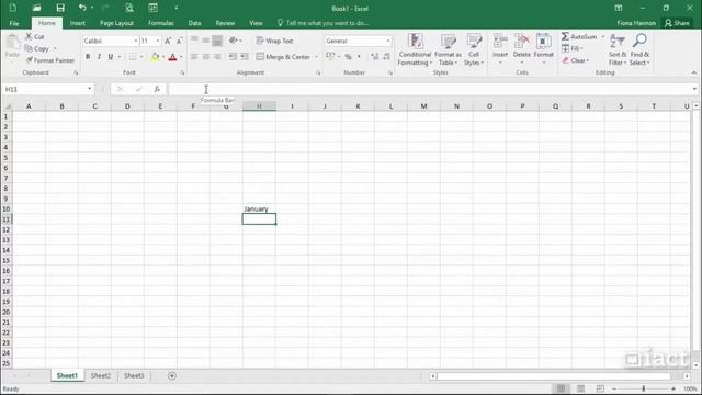 The Formula Bar - Excel 2016 Level 1 смотреть онлайн
