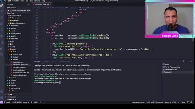 Laravel - Real Time - Broadcasting - Parte 2 смотреть онлайн