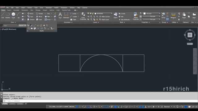 35. BREAK COMMAND | HINDI | AUTODESK AUTOCAD смотреть онлайн
