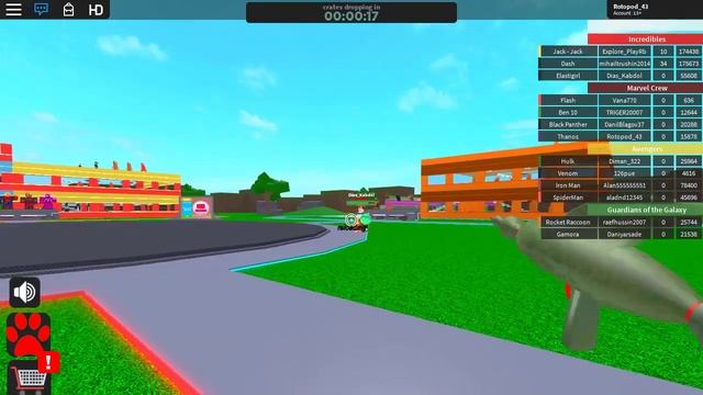 Играю в ROBLOX с братом на 4 player tyccon SuperHero смотреть онлайн