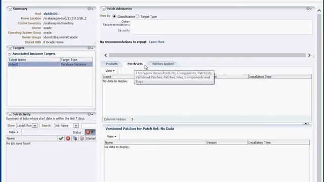 See patches applied to your Oracle database home using Enterprise Manager 12c смотреть онлайн