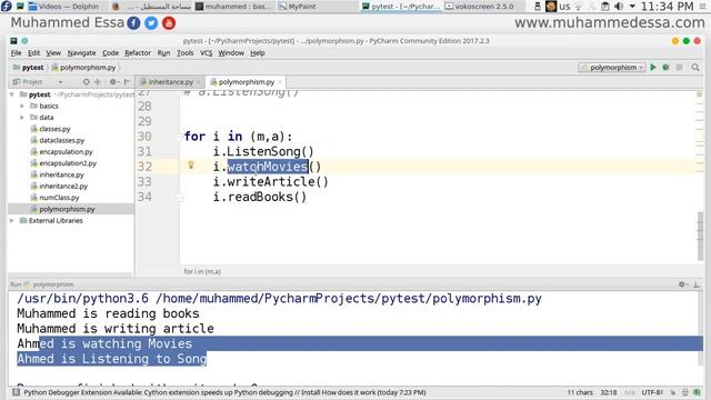 53 Python 3 OOP Polymorphism смотреть онлайн