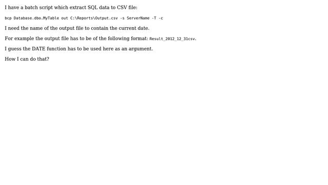 How to use the current date as an argument? смотреть онлайн