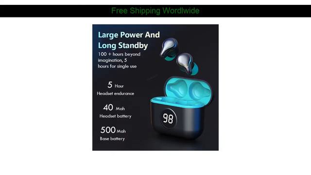 15% OFF!! Wireless Headphones LED Display With Microphone TWS Bluetooth 5.0 Earphones Sports Waterp смотреть онлайн