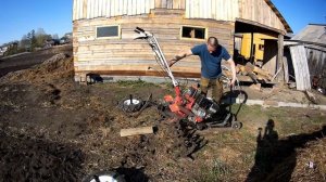 Подкатной домкрат для мотоблока "БРАЙТ.Меняем колёса на фрезы и наоборот в одно лицо.)))