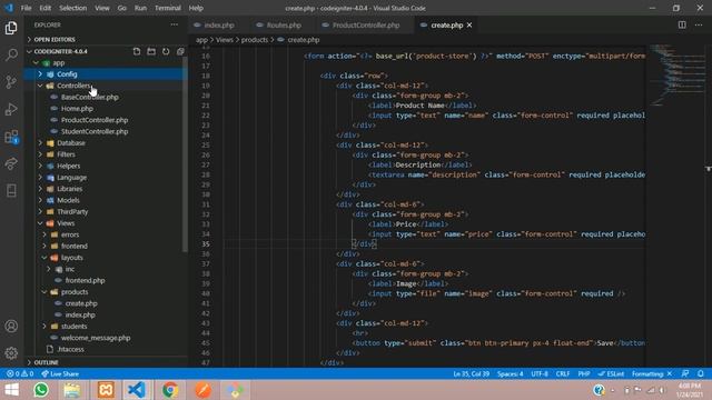 CI4 IMAGE CRUD-1: How to Upload/Insert Image File in Codeigniter 4 смотреть онлайн