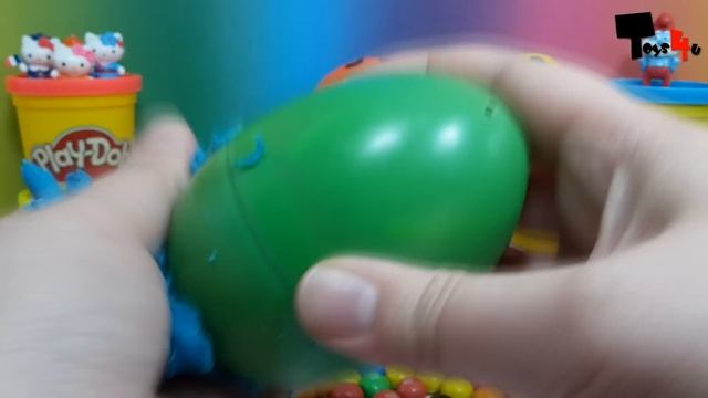 M&M's Surprise Eggs Play Doh