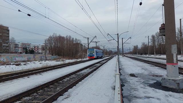 Ладожская Нерпочка! Рельсовый автобус РА1-0031 №6675 Великий Новгород - Рогавка едет на посадку!