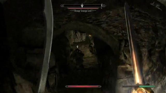 Skyrim - killing Draugr Scourge Lord - clear Soljund's Sinkhole of Draugr quest (the easy way) guid смотреть онлайн