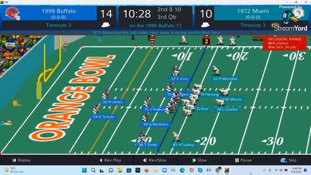 Pro Strategy Football 2023 Steam Community Forum Tournament: 1999 Bills @ 1972 Dolphins смотреть онлайн