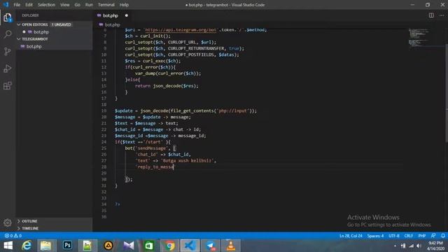Telegram Bot 10 dars Reply Method смотреть онлайн