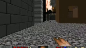 Doom II level 13, Downtown: Keys (example 1)