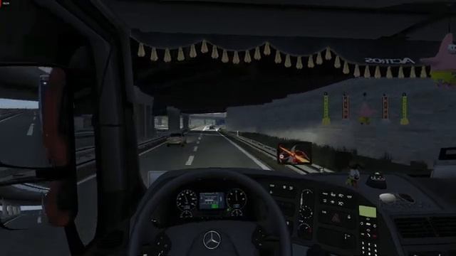 Euro Truck Simulator 2 - Mercedes Actros MP3  - Trailer Krone - Promods 2.25 - Dresden To Furth