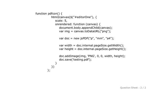 HTML : jsPDF with html2canvas producing blurry pdf? смотреть онлайн