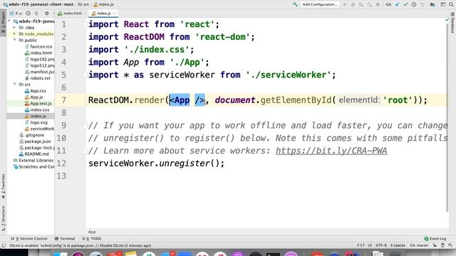 125 Editing a React app with the IntelliJ IDE смотреть онлайн
