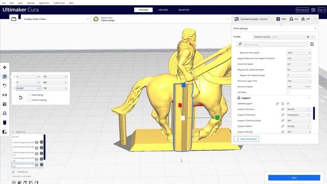 Cura 5 Custom Support смотреть онлайн