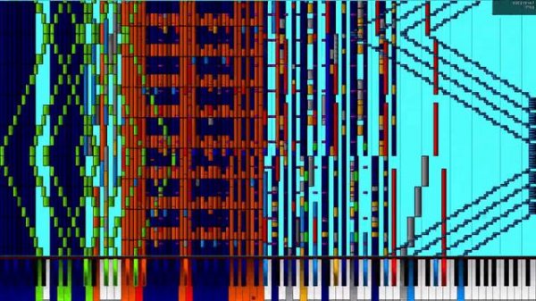 [{Black Midi}] Bad Apple 3.5 Million x23 speed - Almost NO LAG