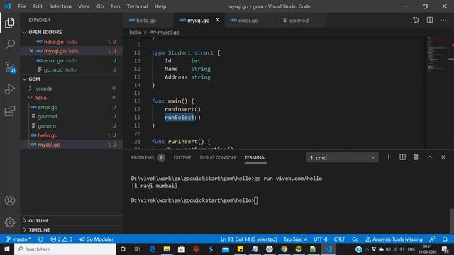 Go with MYSQL-2 смотреть онлайн