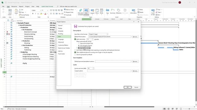 Microsoft Project - Lesson 45 - AutoSave Option смотреть онлайн