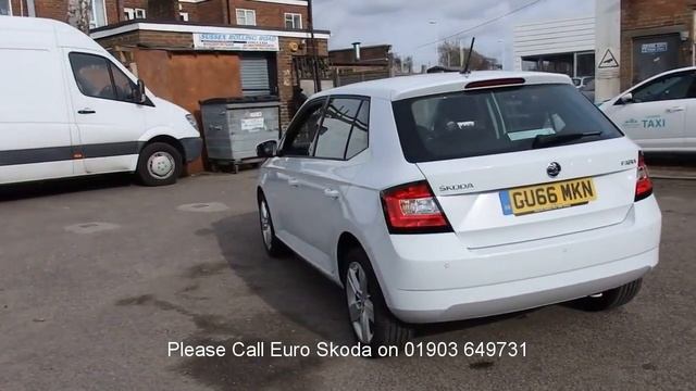 GU66 MKN Skoda Fabia 1.2 TSI (110ps) SE L (s/s) DSG 1.2l EURO SKODA WORTHING