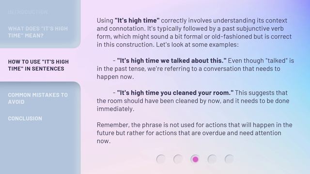 It's High Time: Understanding a Classic English Phrase смотреть онлайн
