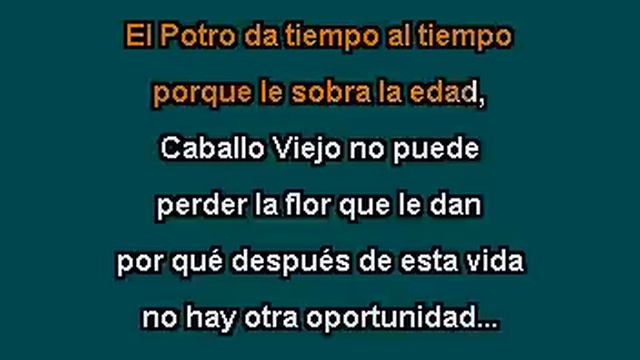 Caballo viejo KARAOKE COMO Roberto Torres смотреть онлайн