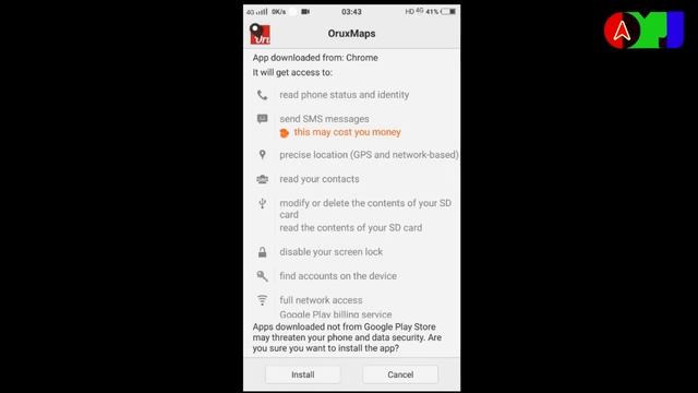 Installing Oruxmaps (Multilingual CC) इंस्टॉलेशन की प्रक्रिया смотреть онлайн