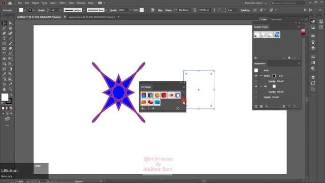 Adobe illustrator class 87 appearance panel properties panel and quick actions Urdu/Hindi смотреть онлайн