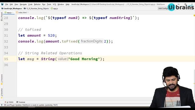 25. Number , String , JSON Object in JavaScript | javascript tutorial | UiBrains | NAVEEN SAGGAM смотреть онлайн
