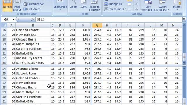 Split panes in Excel смотреть онлайн