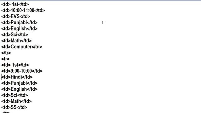 How to Create Time Table in HTML смотреть онлайн