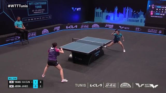 Yang Ha Eun vs Jeon Jihee | WS R16 | WTT Contender Tunis 2023 смотреть онлайн