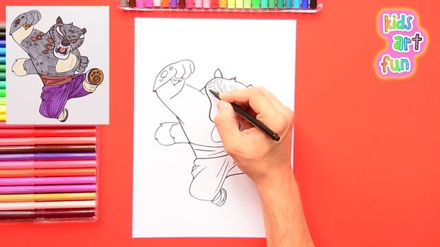 How to draw Tai Lung from Kung Fu Panda смотреть онлайн