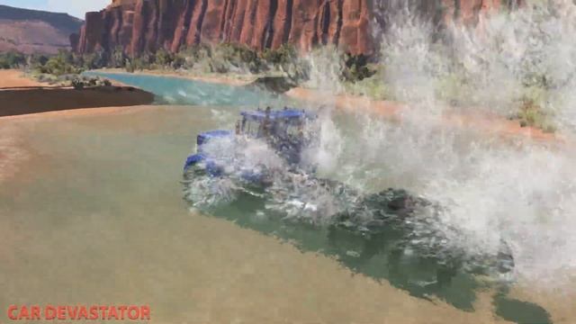 Cars vs Deep Water | BeamNG Drive смотреть онлайн