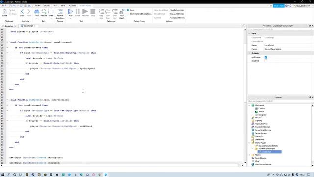HOW TO MAKE "Shift" TO SPRINT IN ROBLOX STUDIO 2021. FASTEST WAY! смотреть онлайн