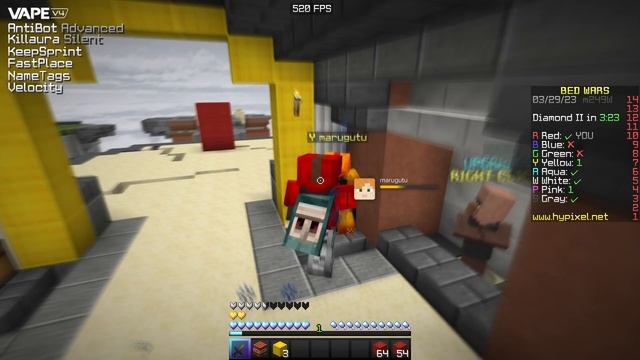 Teleporting on Hypixel Bedwars with VAPE V4 in 2023 (Blink Exploit) смотреть онлайн