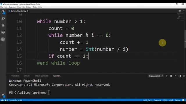 sphenic number in python ? смотреть онлайн