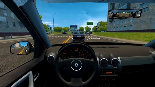 Renault Sandero Stepway | City Car Driving | Steering wheel gameplay смотреть онлайн
