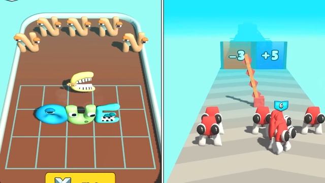 MAX LEVEL in MERGE ALPHABET VS 3D LORD RUN! #1 смотреть онлайн