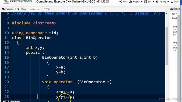 Binary Operator Overloading смотреть онлайн