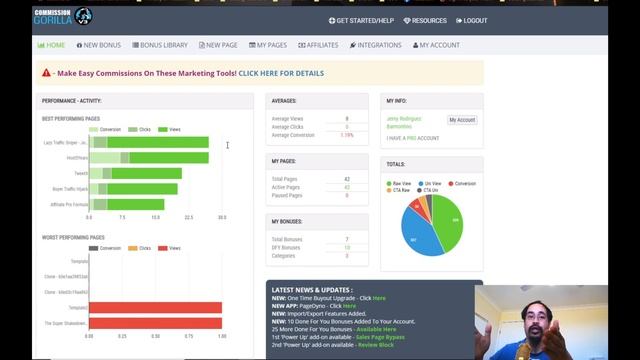 Commission Gorilla v3 Review + BONUSES! ✨ Affiliate marketing tools for beginners ✨ J.R.B's Review смотреть онлайн